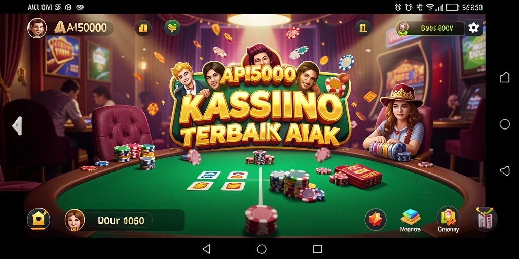 Tampilan menarik dari permainan kasino API5000.