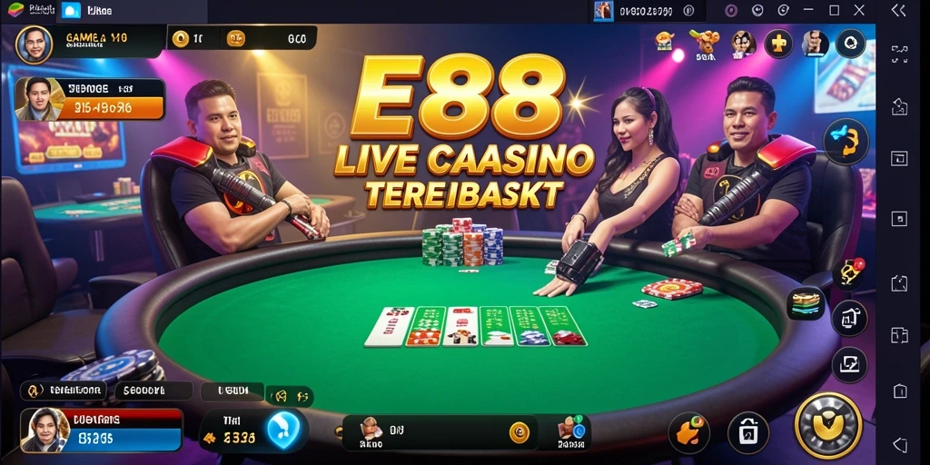 Tampilan gameplay E88 yang seru di Live Casino.