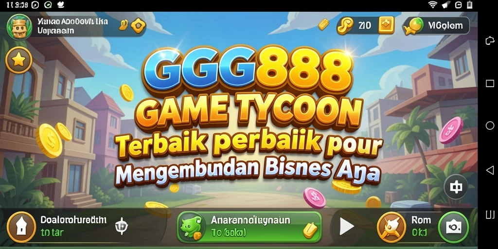 Tampilan gameplay GGG888 dengan berbagai pilihan strategi Tycoon.