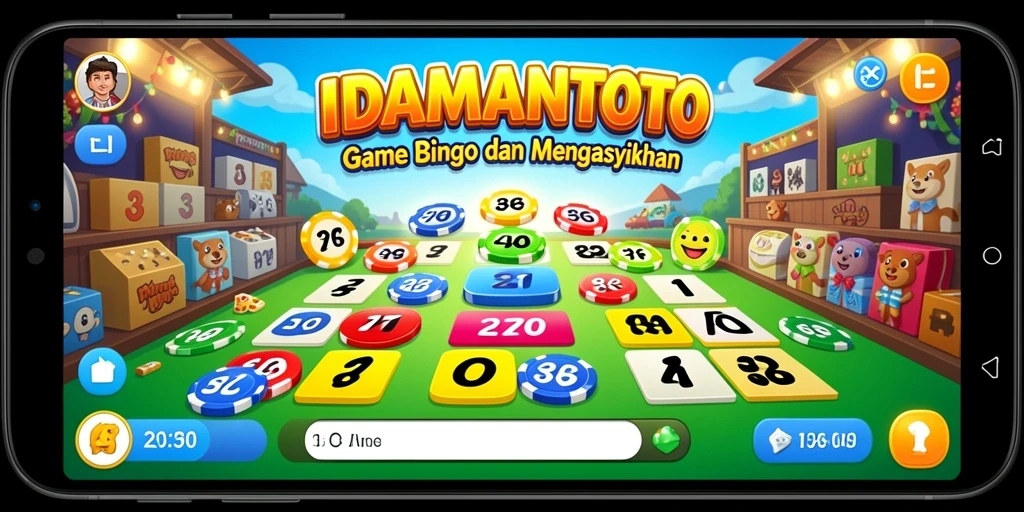 Screenshot gameplay <strong>IDAMANTOTO</strong> yang menampilkan suasana permainan Bingo yang seru.