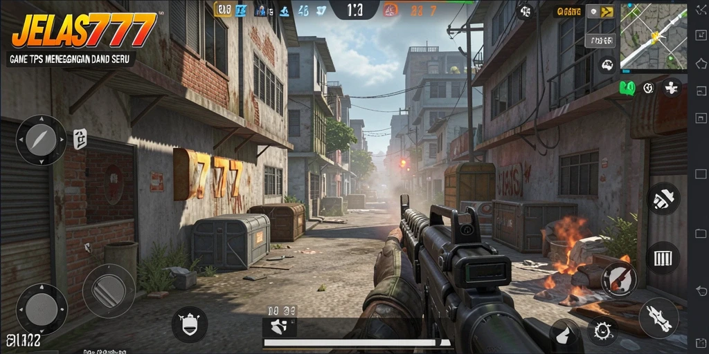 Gameplay seru JELAS777 dengan aksi TPS mendebarkan.
