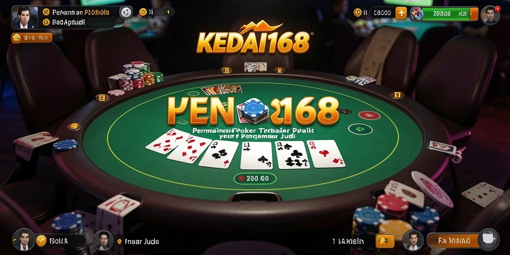 Tampilan gameplay poker yang menarik di KEDAI168.