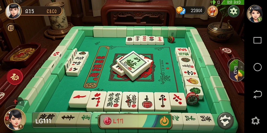 Tampilan gameplay Mahjong yang menarik dan penuh tantangan.